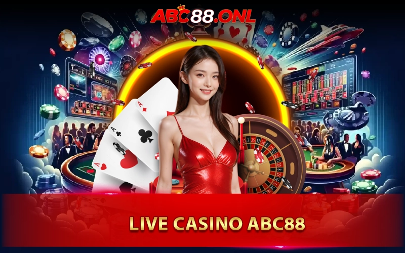 Sảnh chơi Live Casino ABC88: Trải nghiệm sòng bài chân thực như thật