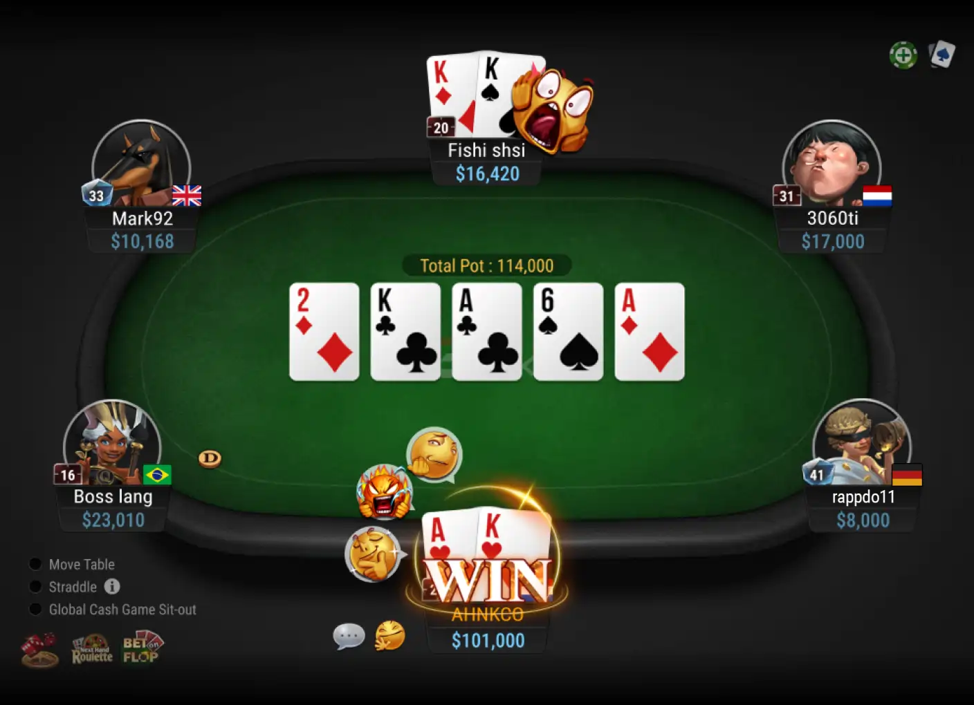 Cảm xúc và biểu cảm là vũ khí sắc bén trong game bài Poker chuyên nghiệp